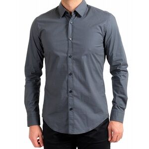 NWOT Hugo Boss Men’s Ronni Slim Fit Stretch Print Long Sleeve Shirt